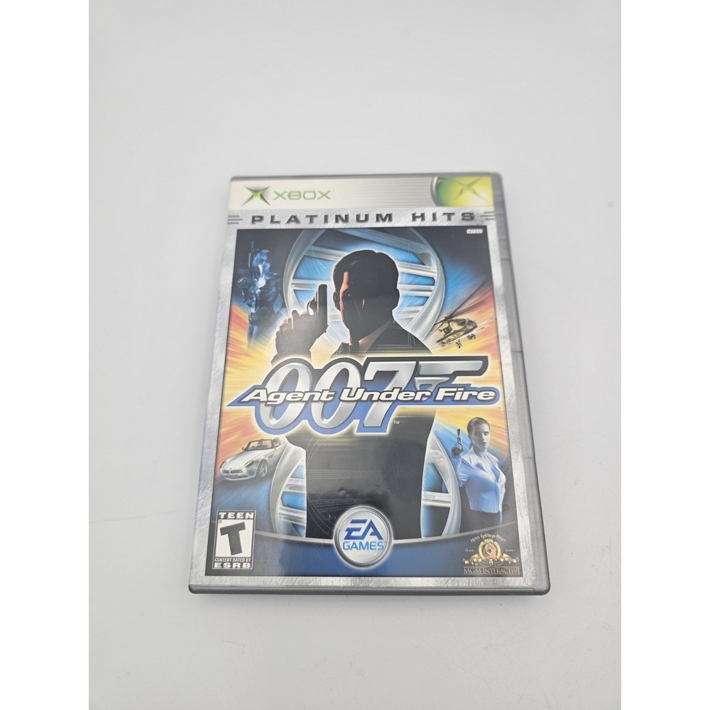 James Bond 007 Agent Under Fire Microsoft Xbox 2002 Platinum Hits CIB Manual